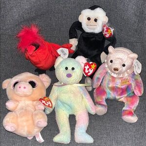 Ty Beanie Babies Lot of 5 with Tags